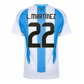 Argentina Lautaro Martinez #22 Hemmakläder Copa America 2024 Kortärmad